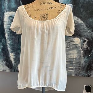 100% SILK Sheer Kenzie Blouse